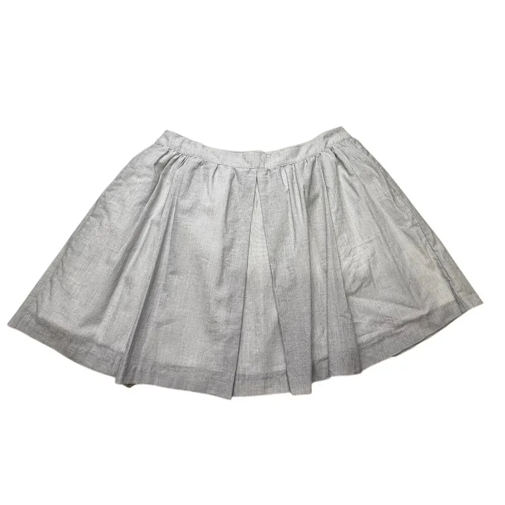 BCBG Generation Striped Button-Front Mini Skirt